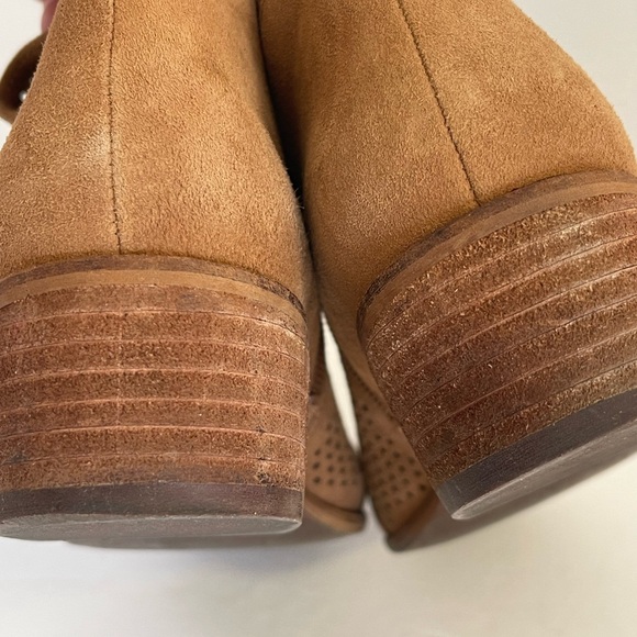 SAM EDELMAN WOMENS TAN PAMINA SUEDE LEATHER ANKLE BOOTIE SIZE  7.5 - Picture 8 of 9